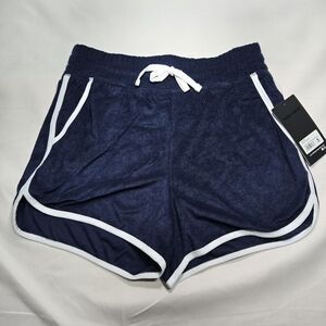 90 Degree by Reflex Terry Sunbathe Short Womens S Navy Stranger Things El 80s